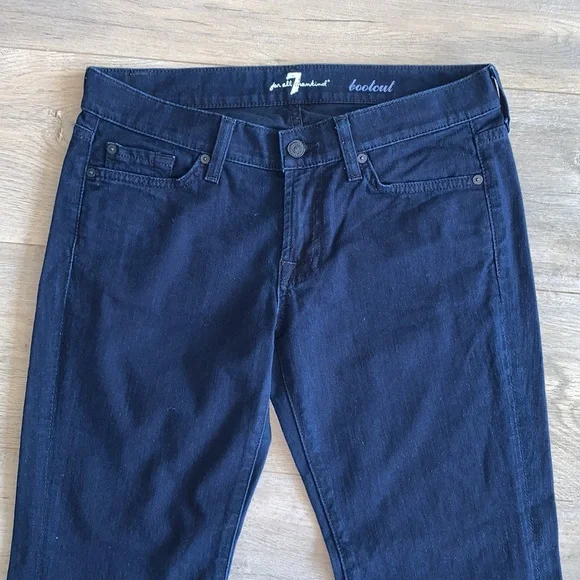 7 For All Mankind Indigo Bootcut Jean 28 - Picture 4 of 12